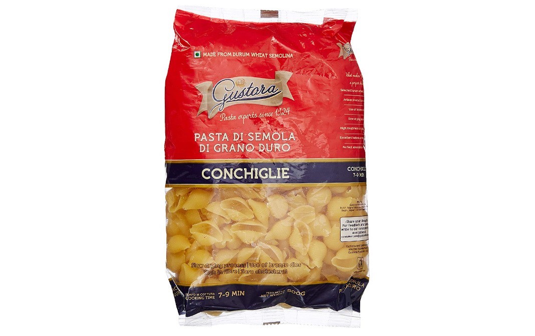 Gustora Conchiglie Pasta    Pack  500 grams
